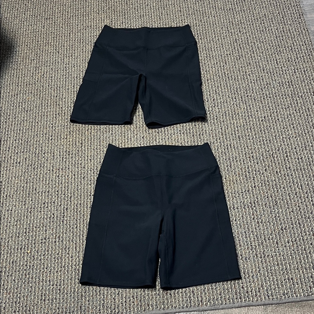 Skechers Black Performance Shorts- 2 pairs